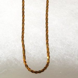 NWT 24k gold over sterling silver 20" chain